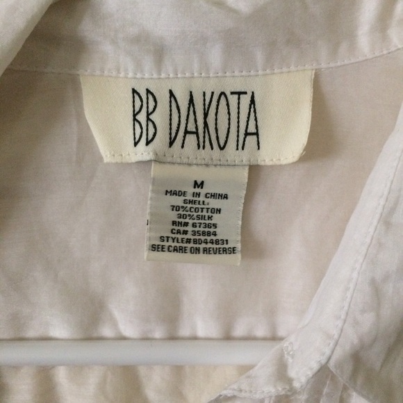 BB Dakota white button up - Picture 2 of 6